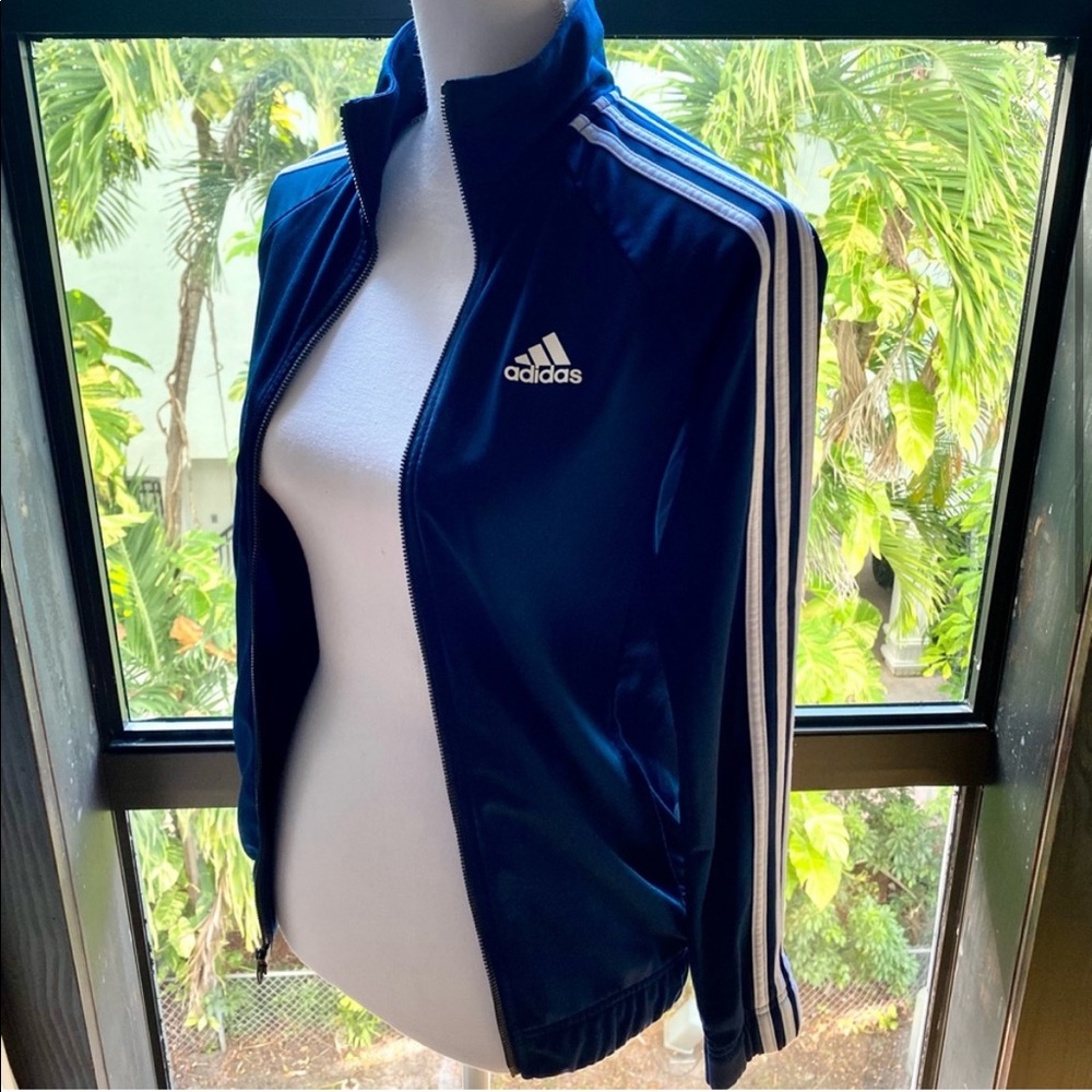 ADIDAS track jacket navy XS - Picture 2 of 8